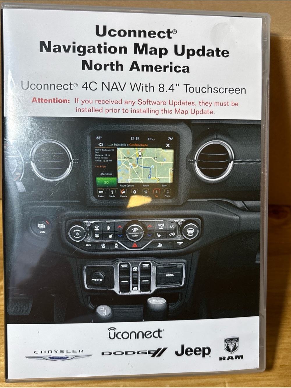 2023 Uconnect Navigation Map Update North America  4C Nav With 8.4” Touchscreen